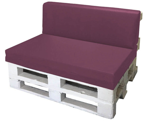 online Coussins pour Palettes 120x80cm Assise et Dossier en Polyester Violet Avalli