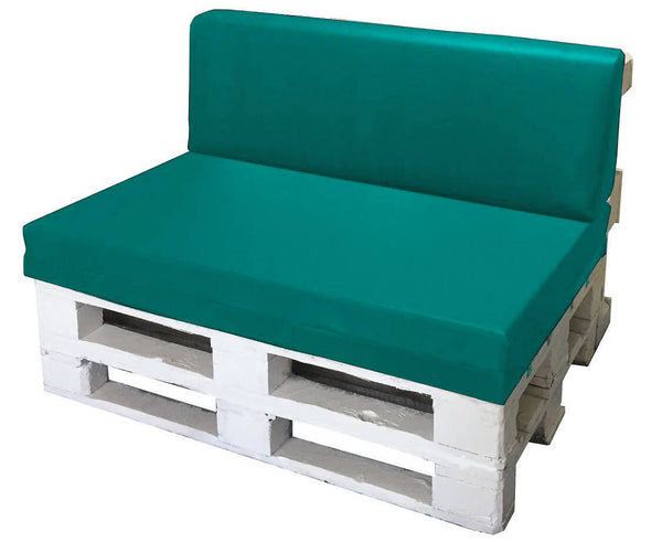 prezzo Coussins pour Palettes 120x80cm Assise et Dossier en Polyester Avalli Turquoise