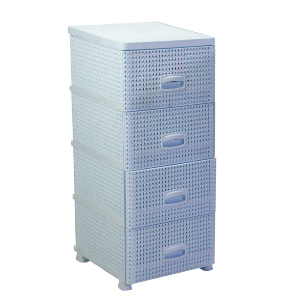 prezzo Commode 4 tiroirs 43x36,8xh89,4 cm en plastique blanc