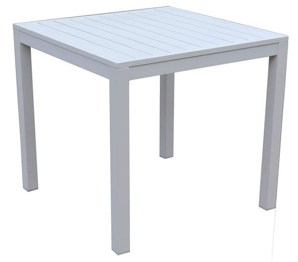 online Table de Jardin en Aluminium Sullivan Blanc Différentes Tailles