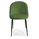 Sedia Sammi 50x57xh47/77,5 cm in Tessuto Velluto Verde/Nero-2