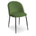 Chaise Sammi 50x57xh47/77,5 cm en tissu velours vert/noir