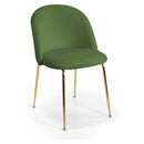 Sedia Sammi 50x57xh47/77,5 cm in Tessuto Velluto Verde/Oro-1