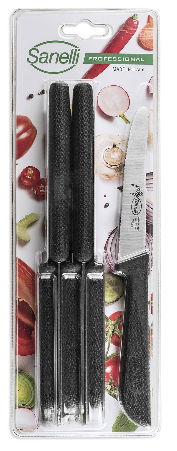 Coffret de 6 couteaux de table Sanelli Jolly Nero lame 11 cm online