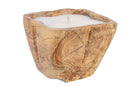 Candela Akabe 25x25x20 cm con Struttura in Legno-1