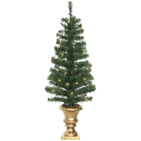 prezzo Sapin de Noël artificiel H120 cm 140 branches avec lumières LED vertes