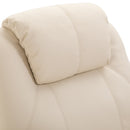 Poltrona Relax Massaggiante 84x92x109 cm in Similpelle Crema-8