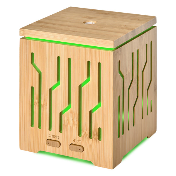 Vaporisateur d'huiles essentielles diffuseur d'arômes avec lumières en bois acquista