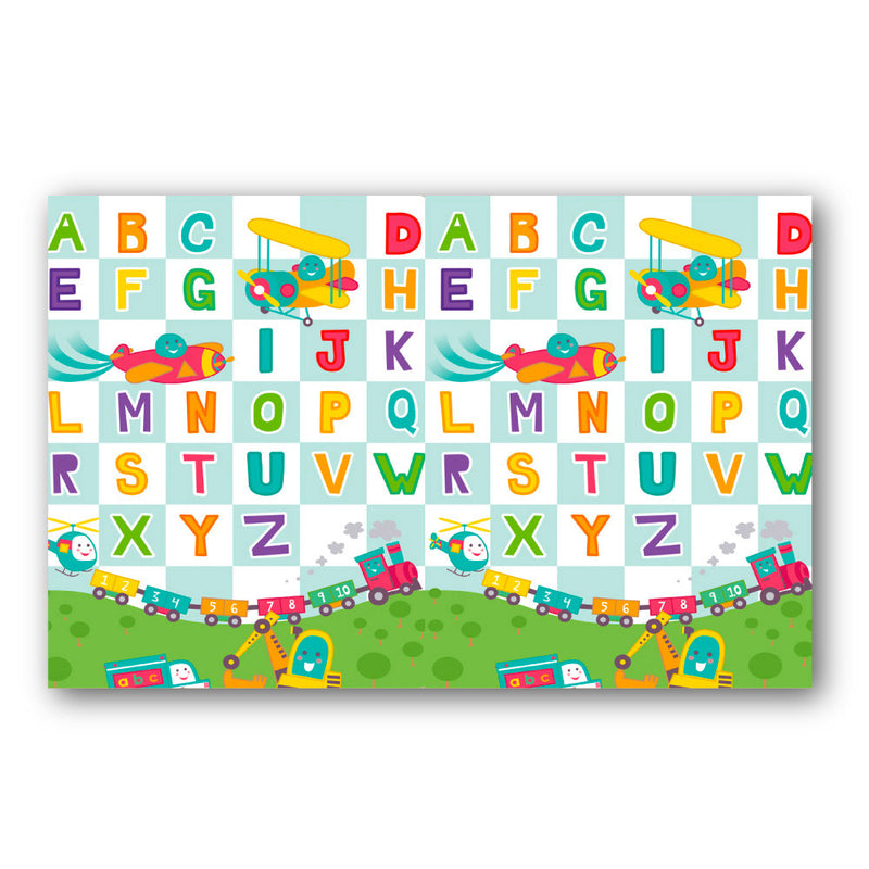 Tappeto Morbido per Bambini 150x120 cm Arrotolabile Multicolore-2