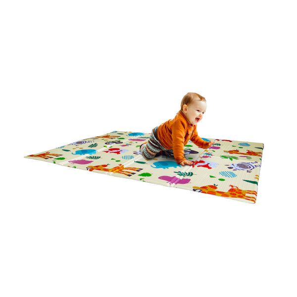 Tappeto Morbido per Bambini 120x90x0,8 cm Pieghevole Foresta Multicolore acquista