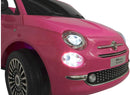 Macchina Elettrica per Bambini 12V Fiat 500 Rosa-4