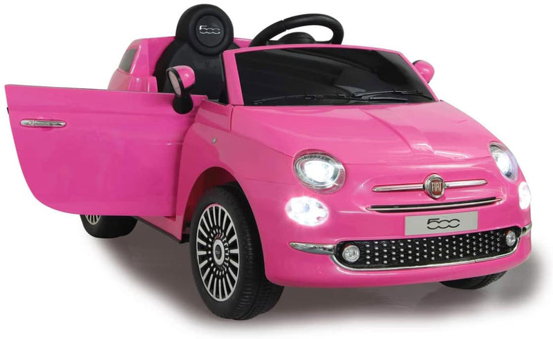 Macchina Elettrica per Bambini 12V Fiat 500 Rosa-8