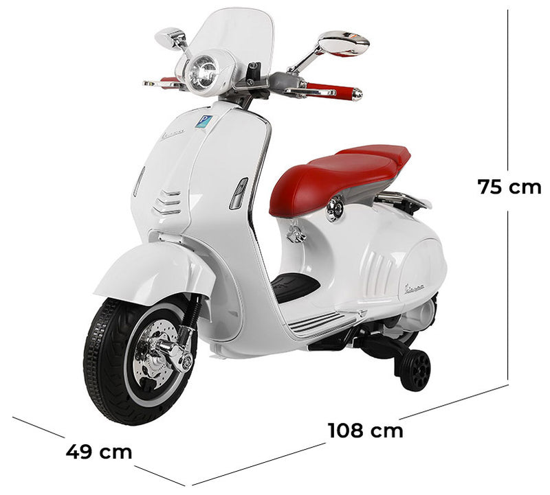 Piaggio Vespa 946 Elettrica 12V per Bambini Bianca-5