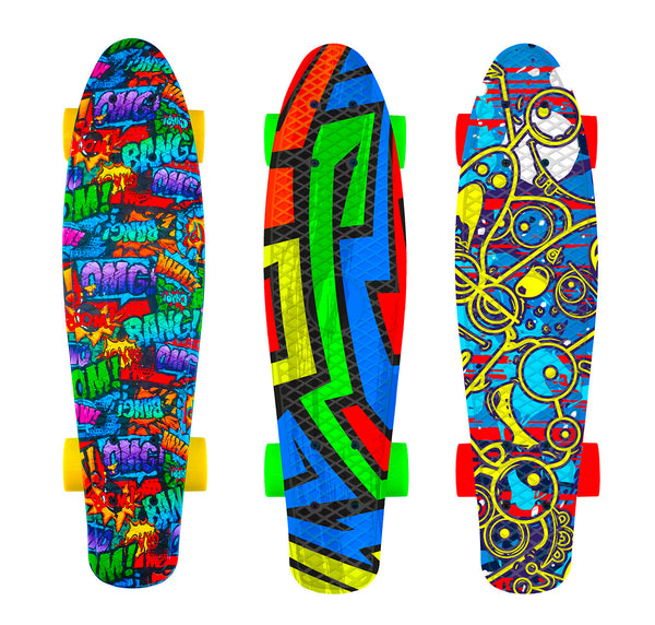 Skateboard con Tavola 57 cm in PP Kolor Multicolore sconto