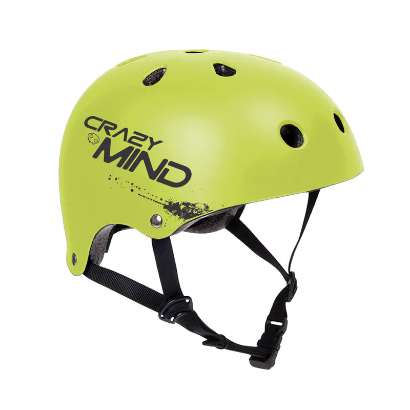 Casco Aerodinamico per Bambini Misura 54-58 cm con Fori di Aerazione Arancio o Nero o Verde-3