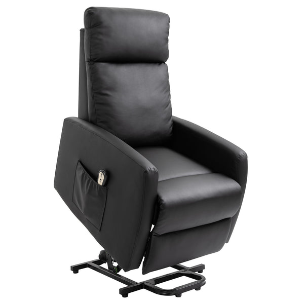 Fauteuil Releveur Electrique 1 Moteur en Similicuir Noir online