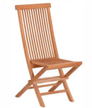 Sedia Pieghevole da Giardino 65x47xH93 cm in Teak Marrone-1