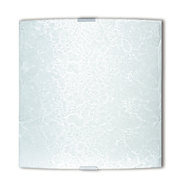 Applique carrée blanche en verre, décoration de glace, intérieur moderne E27 prezzo