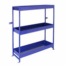 Scaffalatura Lightning 3 Ripiani 116,5x115x34,8 cm per Furgone in Acciaio Inossidabile Blu-1