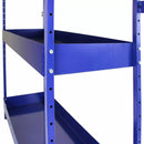 Scaffalatura Lightning 3 Ripiani 116,5x115x34,8 cm per Furgone in Acciaio Inossidabile Blu-6