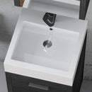 Lavabo da Bagno Quadrato in Acrilico Bianco 45cm Fosterberg Nantes 1-1