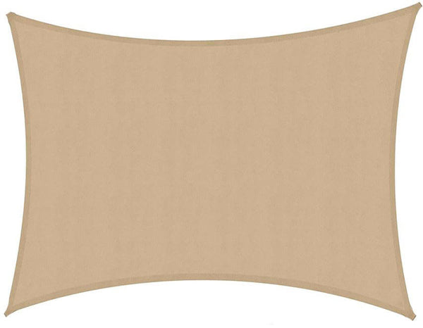 Voile d'Ombrage Rectangulaire en Polyester Sable Différentes Tailles prezzo