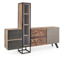 Credenza con Ante e Cassetti 193x38x165 cm in Legno-1