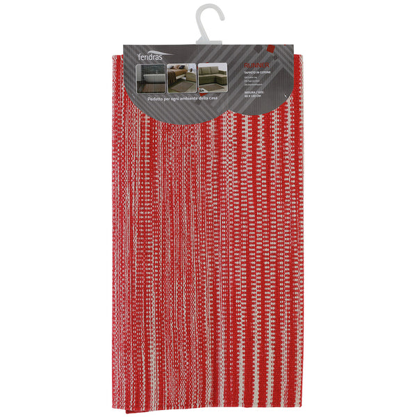 prezzo Tapis de bain en coton rouge Feridras Runner