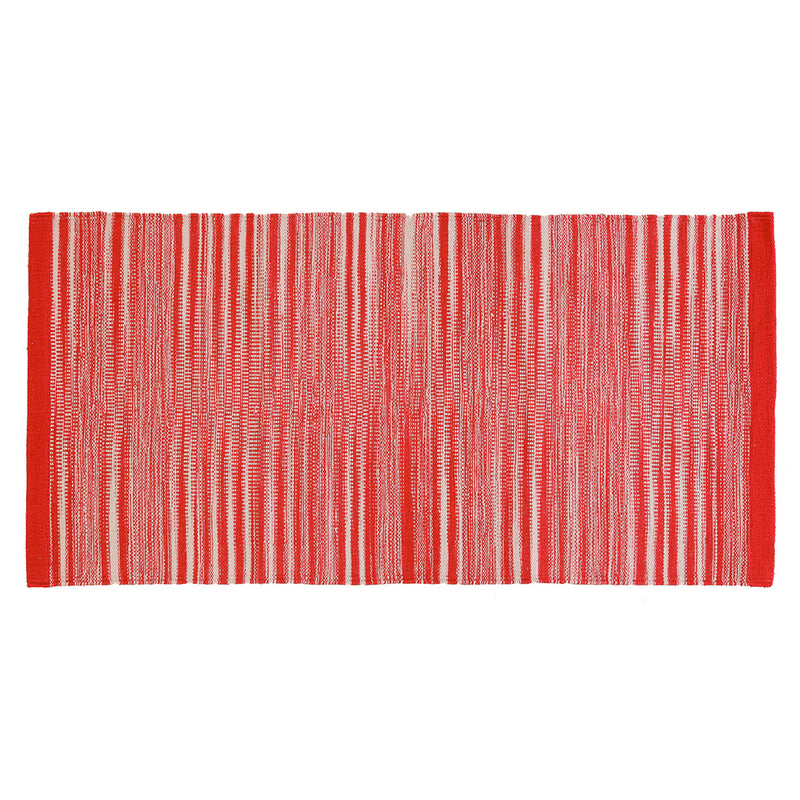 Tappeto Bagno in Cotone Rosso Feridras Runner-2