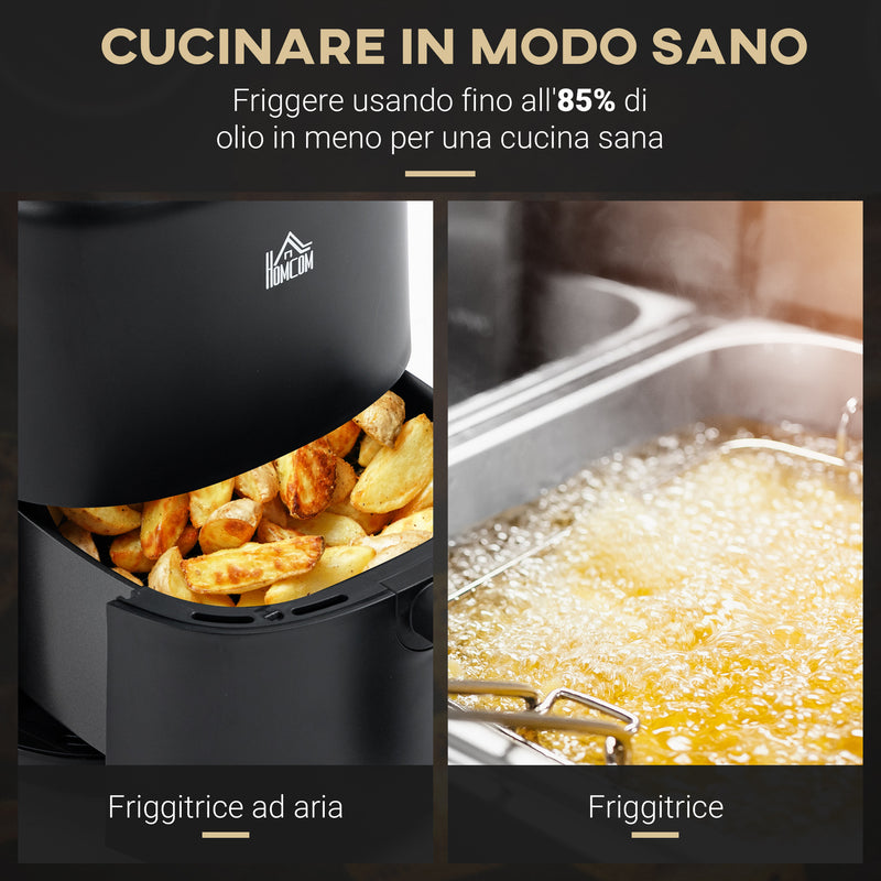 Friggitrice Elettrica ad Aria 1300W 3 Litri Nera-5