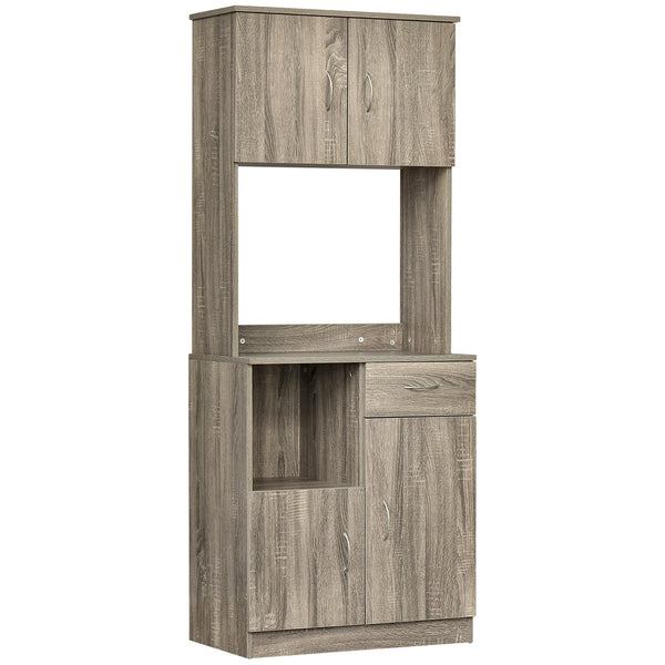 prezzo Buffet haut moderne 71x41x178 cm en aggloméré gris