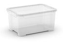 Set 5 Contenitori Rettangolari 38x26x19 cm in Plastica Keter T Box XS Trasparente-2