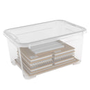 Set 5 Contenitori Rettangolari 55x39x28 cm in Plastica Keter T Box L Trasparente-4