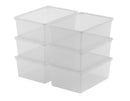 Set 6 Contenitori Rettangolari 37x26x14 cm in Plastica Keter C Box S Trasparente-1