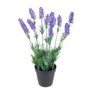 Lavanda Artificiale in Vaso Altezza 38 cm Viola-1