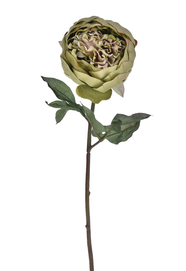 Lot de 4 pivoines artificielles Romance hauteur 52 cm vert online