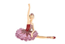 Statuina Ballerina Seduta 17,5 in Resina-1