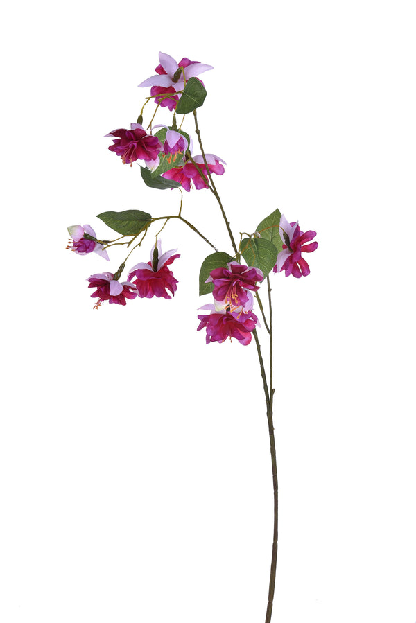 Set 4 Branches Artificielles Fuxia Composées de 3 Fleurs Hauteur 96 cm Rose online