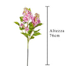 2 Lillà Artificiali Composto da 3 Fiori Altezza 76 cm Rosa-2