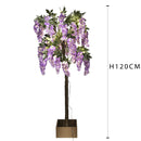 Glicine Artificiale ad Uso interno con Led Altezza 170 cm Viola-3