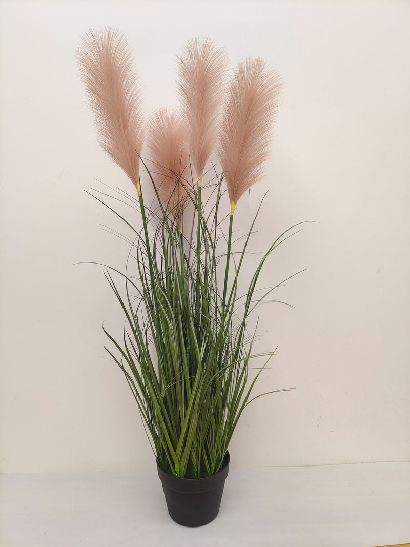 Pianta Artificiale di Festuca Glauca con Vaso H.115 cm Verde-1