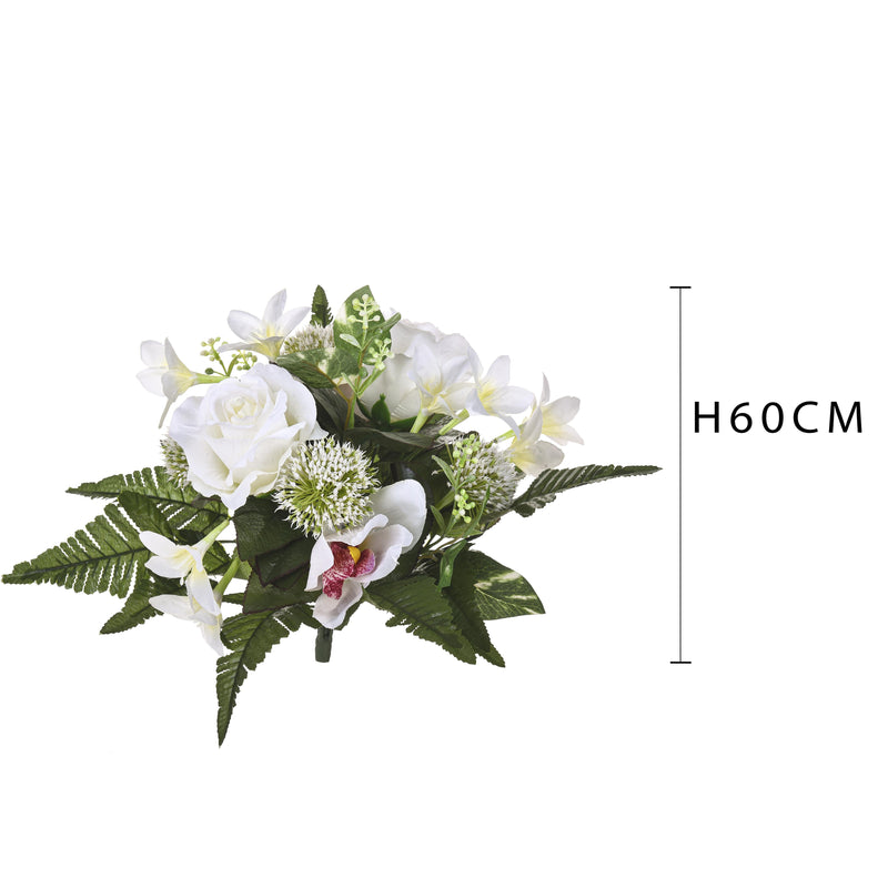 Bouquet Artificiale con Cymbidium Altezza 33 cm -2