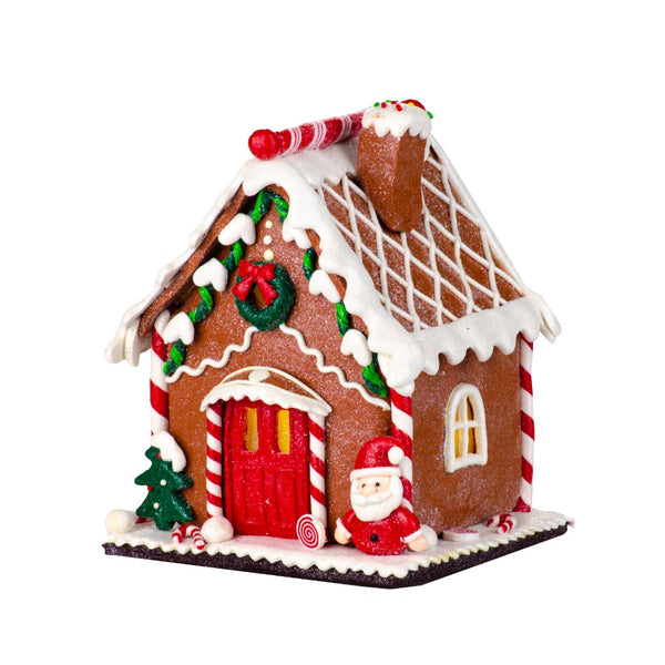 Village de Noël Maison en Pain d'Épices Lumineuse 16 cm en Résine prezzo