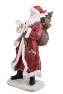 Statuina Babbo Natale con Pergamena 33,5 cm in Resina-2