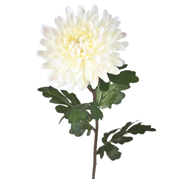 Set 6 Chrysanthèmes Artificiels Simples Hauteur 79 cm Beige acquista