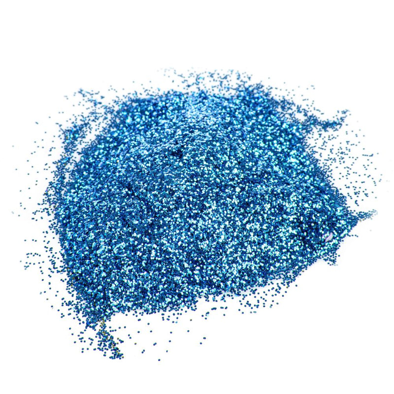 Set 400 gr Glitter Decorativo in Barattolo in Sintetico Azzurro-1