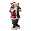 Statuina Babbo Natale con Bambini 21 cm in Resina-2