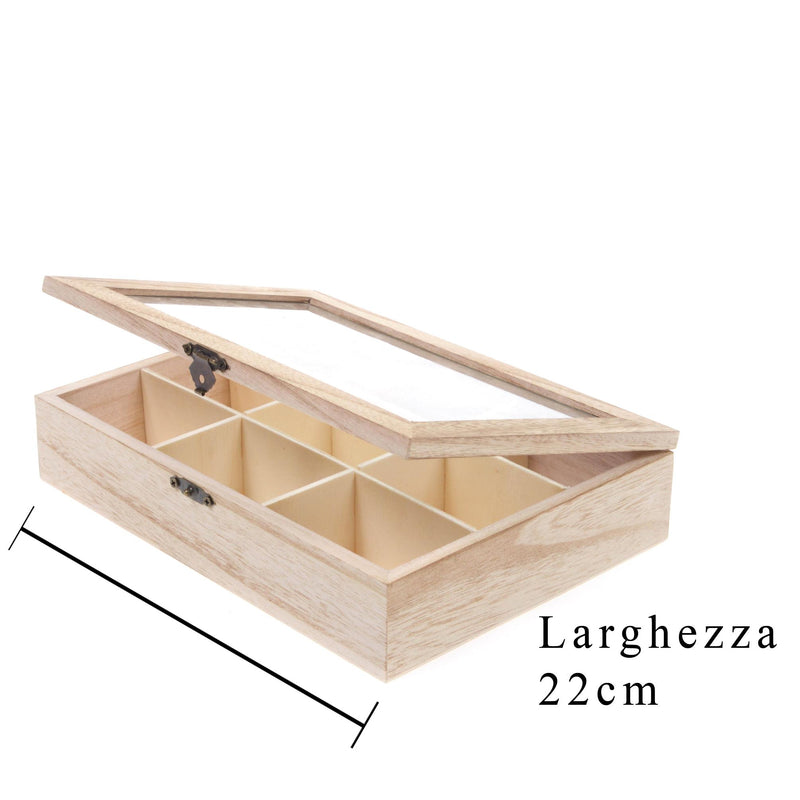 Portaoggetti con divisorio interno Larghezza 22 cm-2