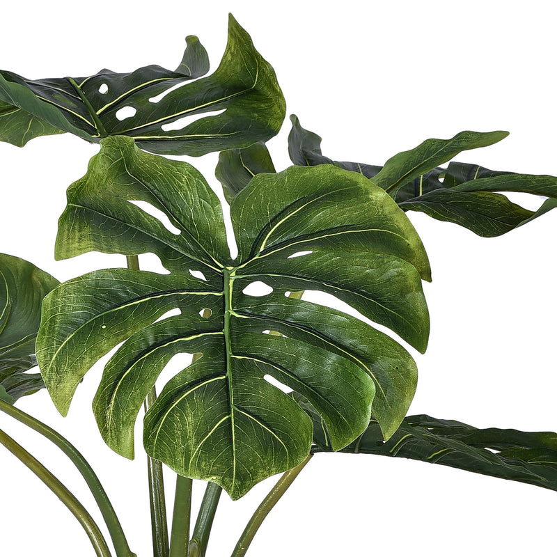 Monstera Artificiale con Vaso Altezza 110 cm Verde-3