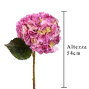 Ortensia Artificiale Altezza 54 cm Rosa-2